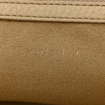 Celine Drummed Calfskin Mini Luggage Dune 7 of 14