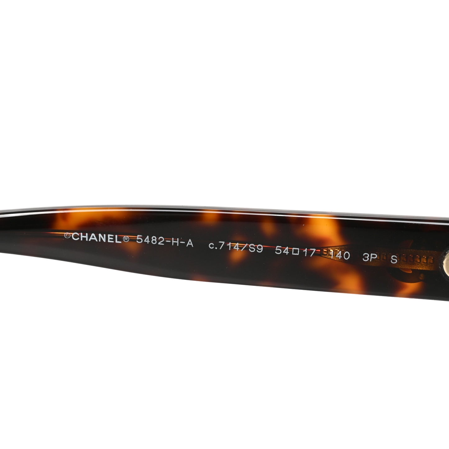 Acetate Polarized Pearl CC Square Sunglasses 5482-H-A Dark Tortoise