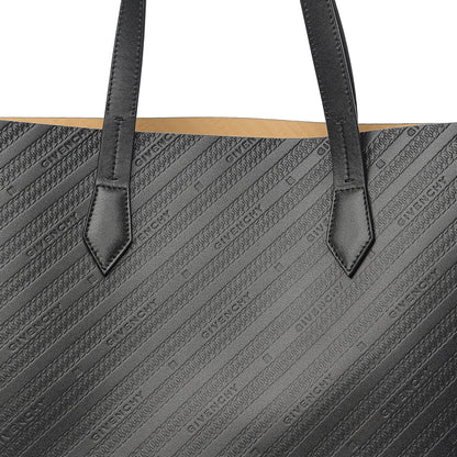 Givenchy Calfskin Chain Embossed Medium Bond Shopper Tote Black 9 of 9