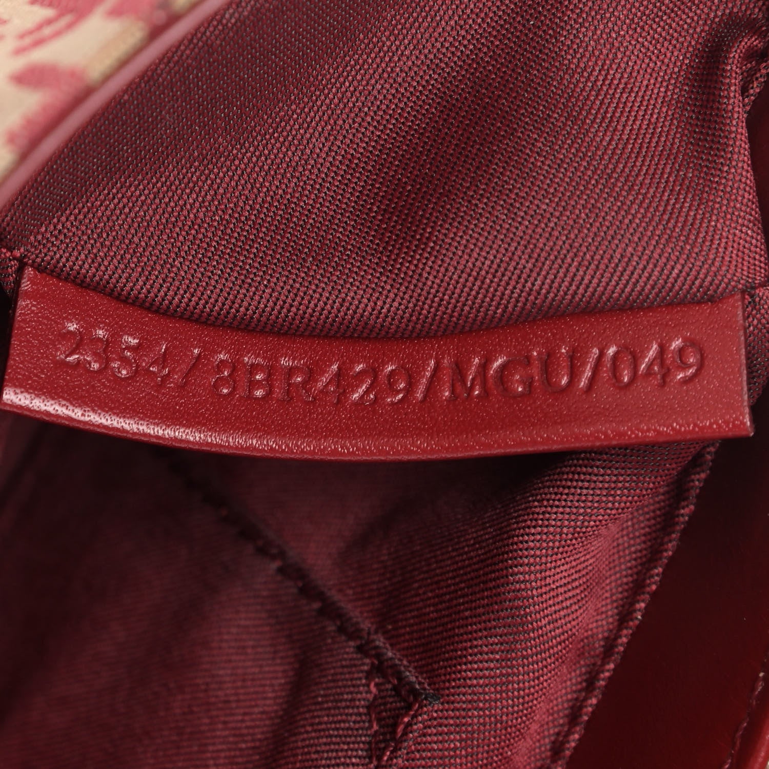 Fendi Zucchino Cuoio Ingrassato Compilation Hobo Beige Rosso 7 of 9