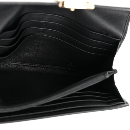 Gucci Microguccissima Calfskin GG Continental Wallet Black 5 of 12