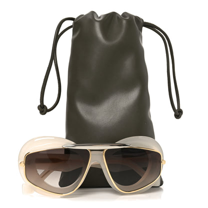 Loewe Acetate Wing Double Frame Sunglasses LW40120I Ivory 7 of 7