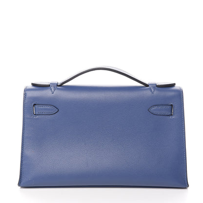 Hermes Swift Kelly Pochette Clutch Bleu Brighton 3 of 31