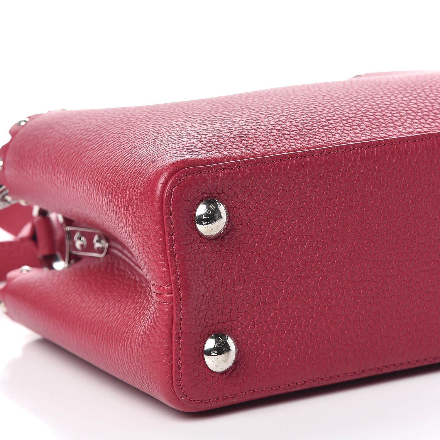 Louis Vuitton Taurillon Lace Croquets Capucines BB Groseille 8 of 9