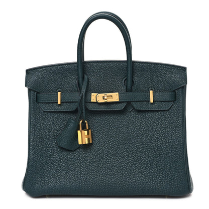 Hermes Togo Birkin 25 Vert Cypress 1 of 11