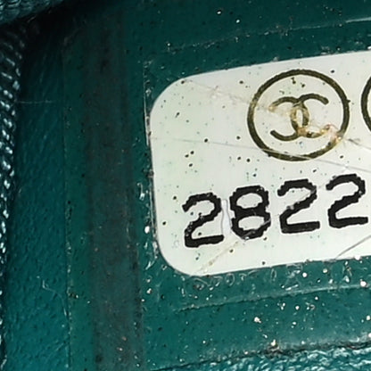 Chanel Metallic Calfskin Flap Chain Waist Bag Turquoise 9 of 12