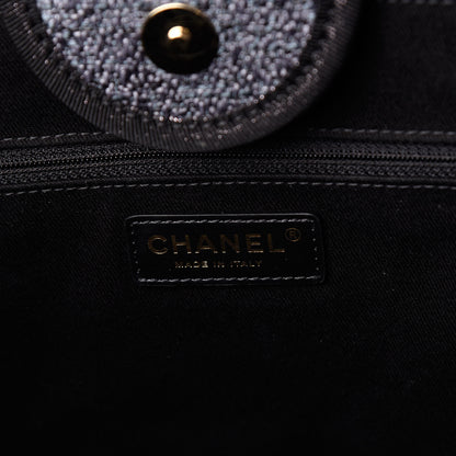 Chanel Lurex Boucle Medium Deauville Tote Black 6 of 11