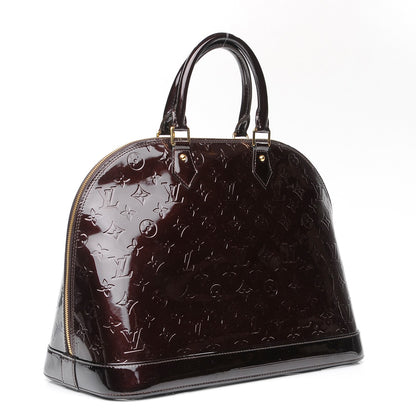 Louis Vuitton Vernis Alma MM Amarante 3 of 7