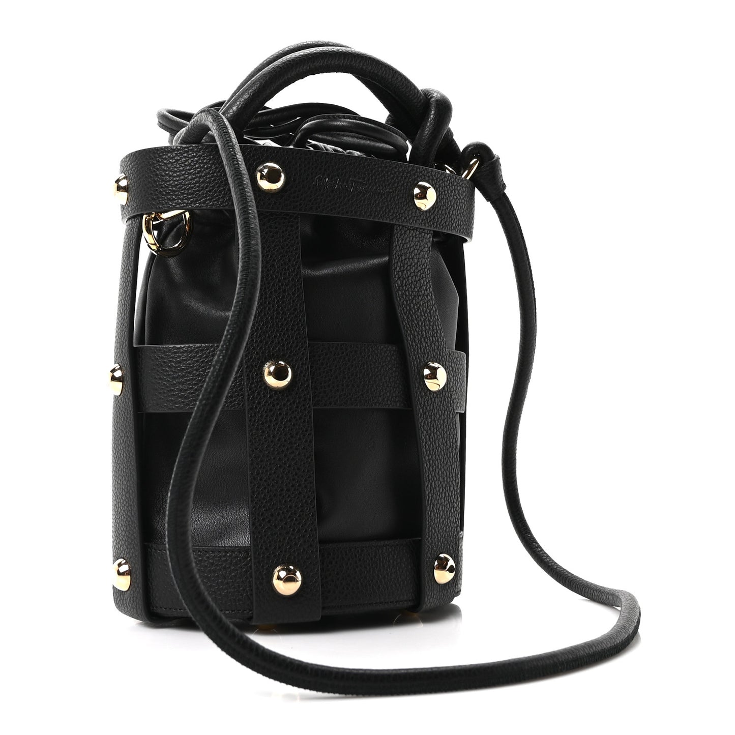 Calfskin Cage Bag Black