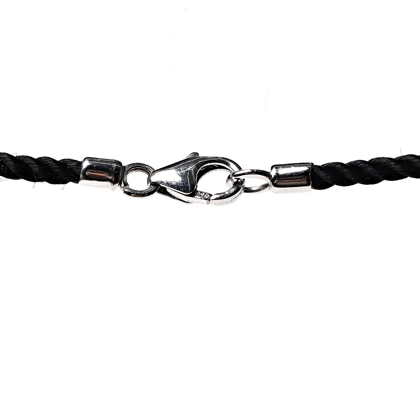 18K White Gold Cord 7mm Astro LOVE Pendant Necklace