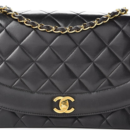 Chanel Lambskin Quilted Medium Single Flap Black 9 of 16