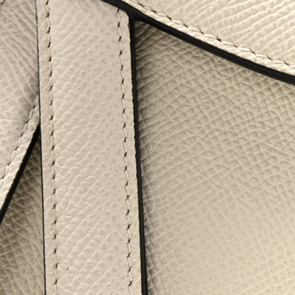 Christian Dior Grained Calfskin Mini Saddle Bag With Strap White 11 of 12