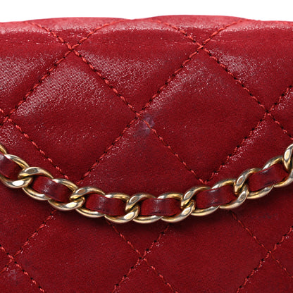 Chanel Iridescent Calfskin Quilted Small Chic Quilt Flap Red 8 of 11