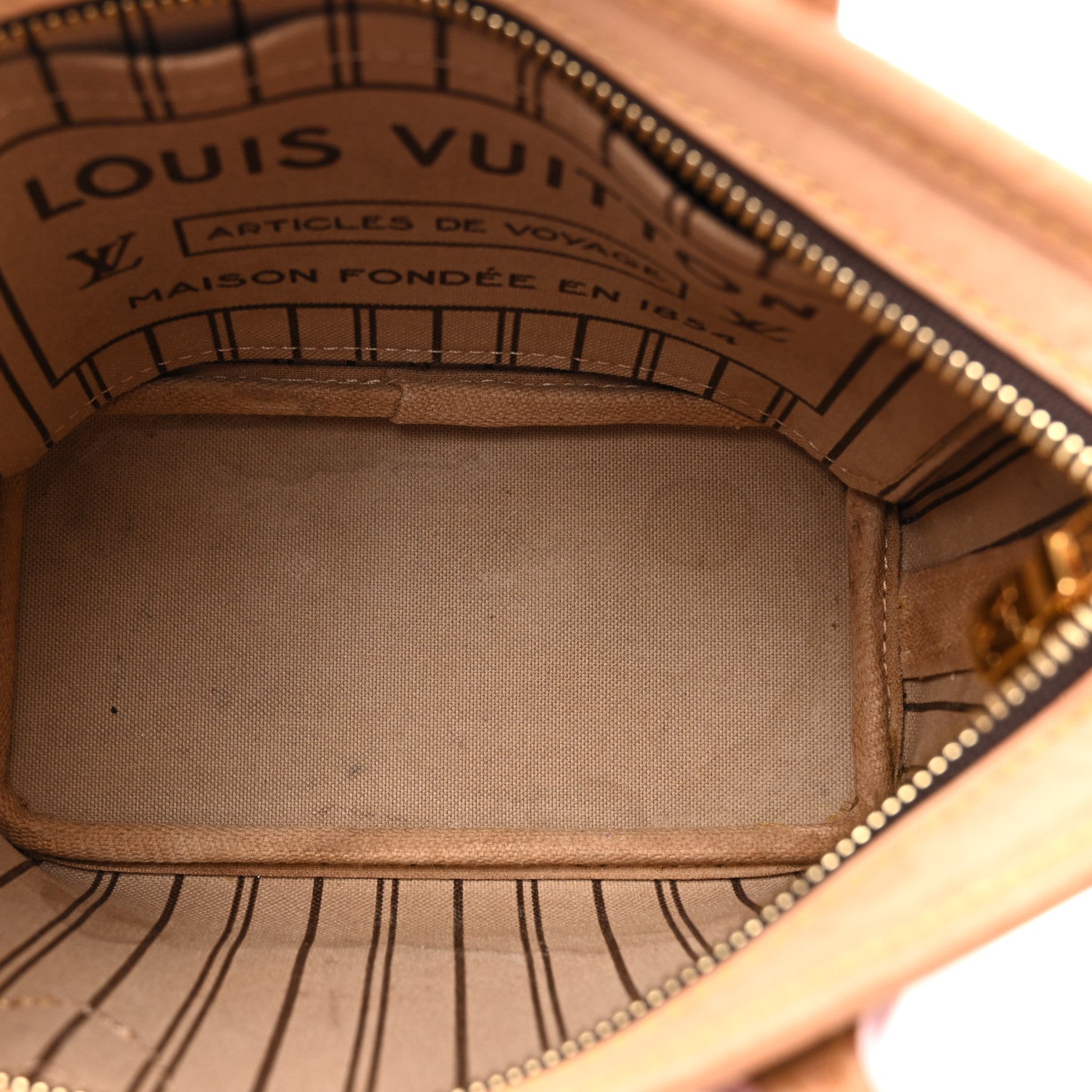Louis Vuitton Monogram Neverfull BB Beige 5 of 13