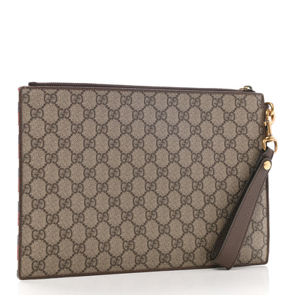Gucci GG Supreme Monogram Courrier Documents Holder Beige New Acero 3 of 8