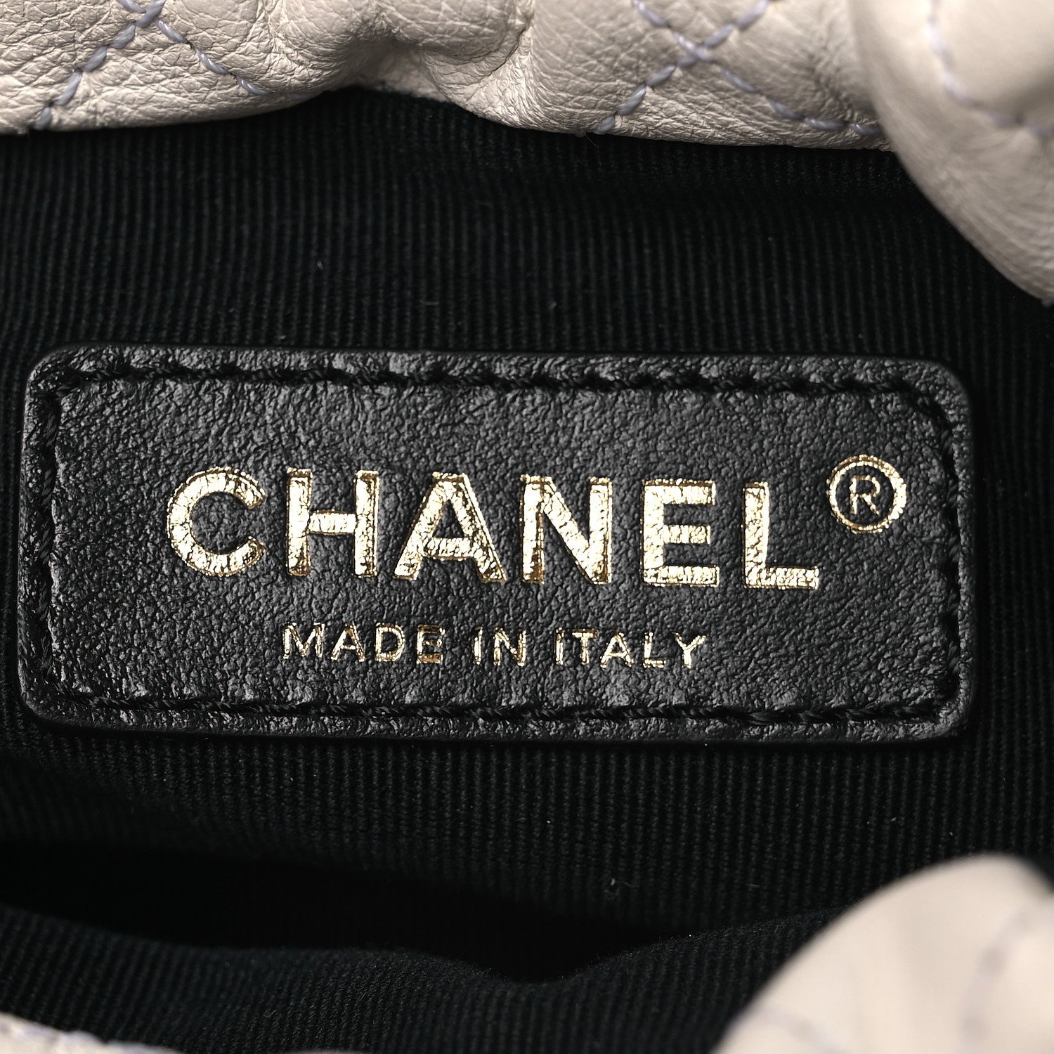 Chanel Calfskin Quilted Pearl Mini About Pearls Drawstring Bucket Bag  White 6 of 11
