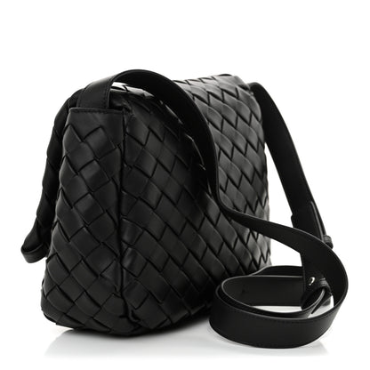 Bottega Veneta Nappa Intrecciato Small Cobble Messenger Bag Black 3 of 11