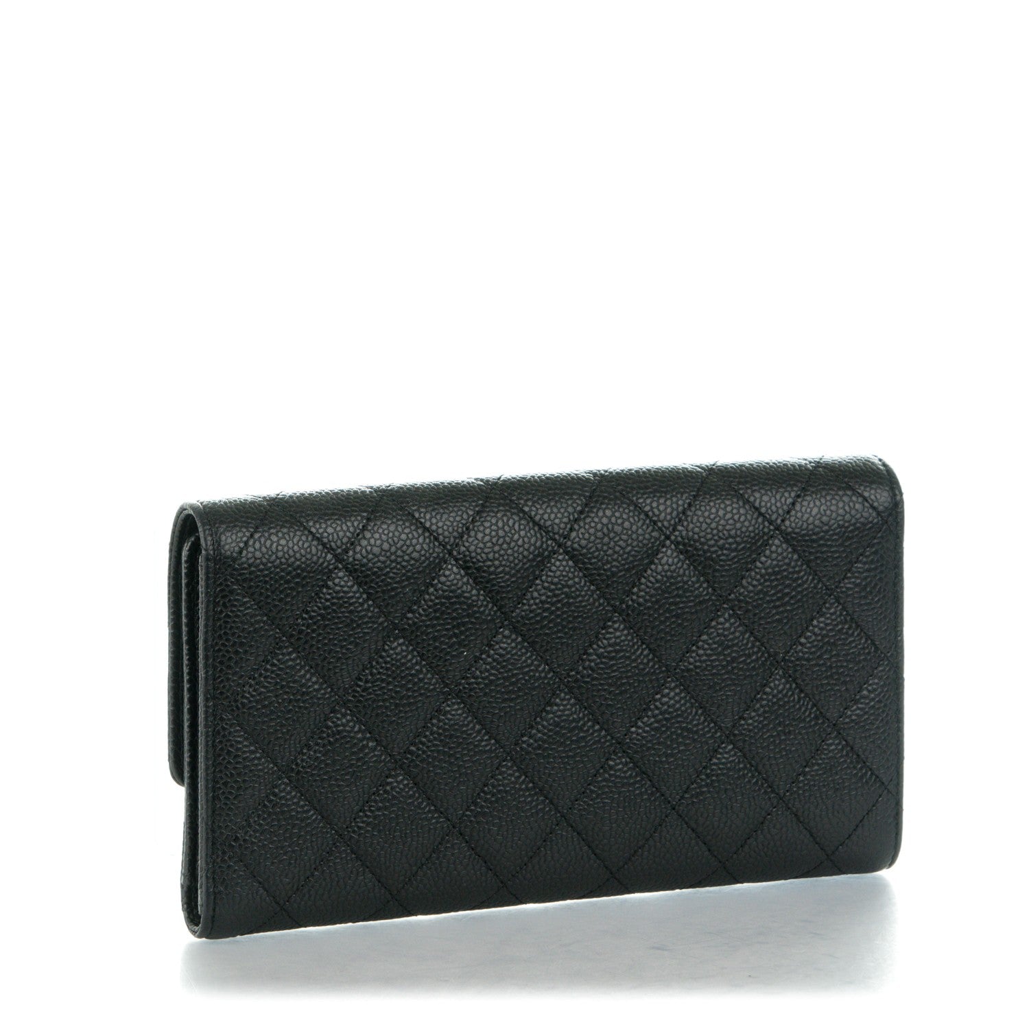 Chanel Caviar Quilted Large Flap Wallet Black 3 of 8