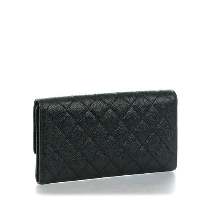 Chanel Caviar Quilted Large Flap Wallet Black 3 of 8