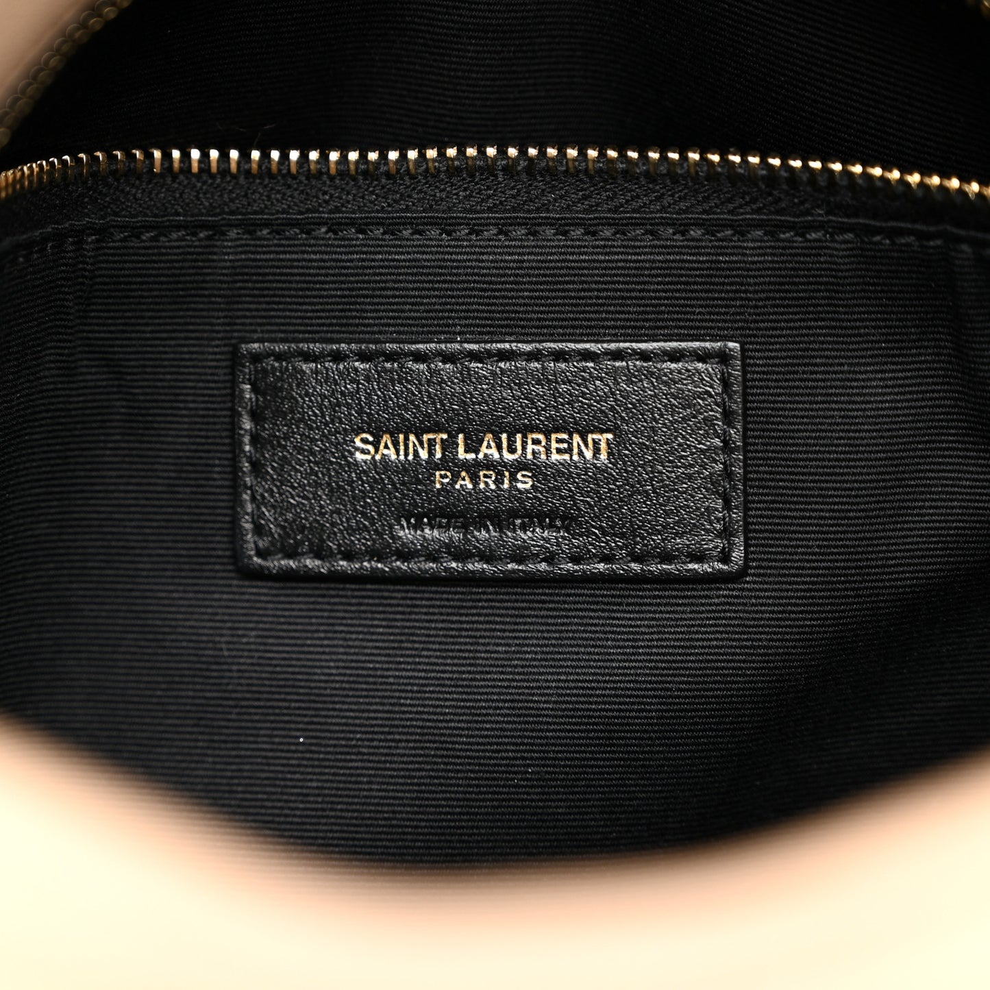 Lambskin Quilted Small Loulou Puffer Monogram Chain Satchel Dark Beige