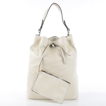Celine Smooth Calfskin Seau Drawstring Tote White 5 of 13
