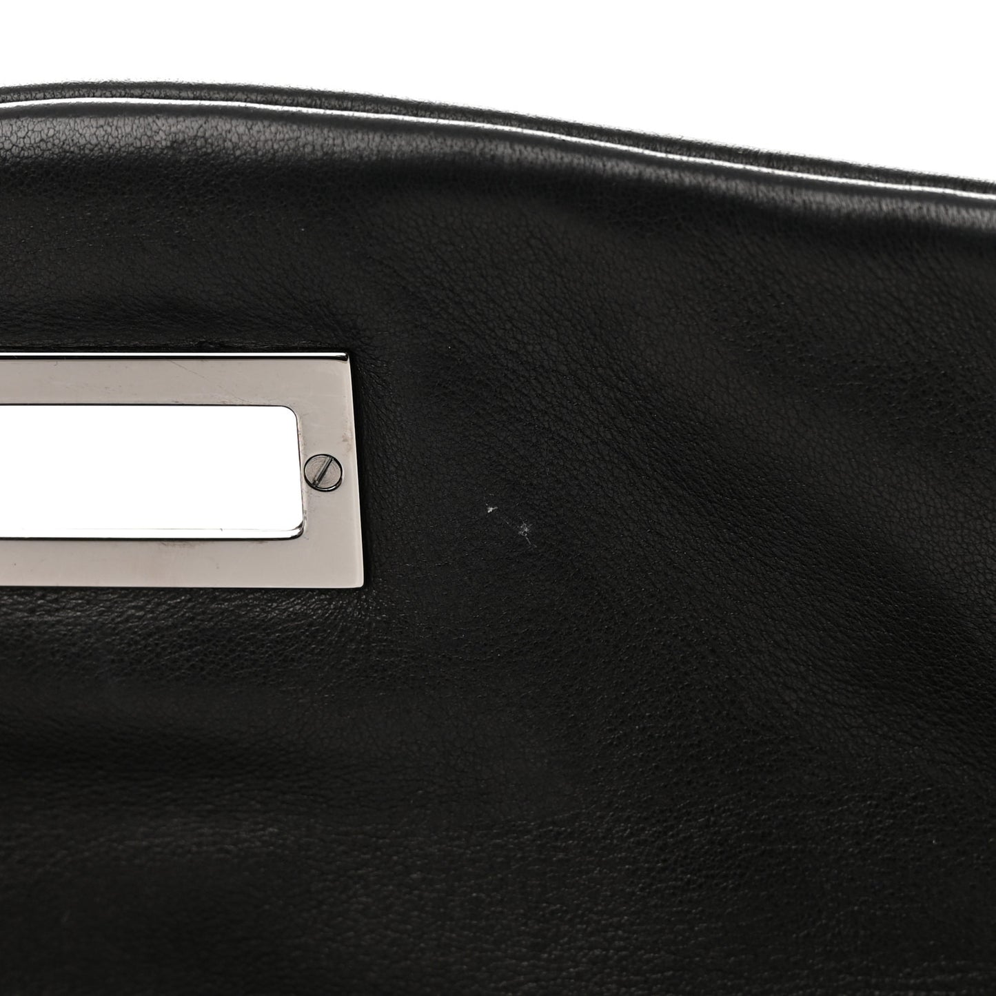 Lambskin Quilted Large Mademoiselle Double Flap Black