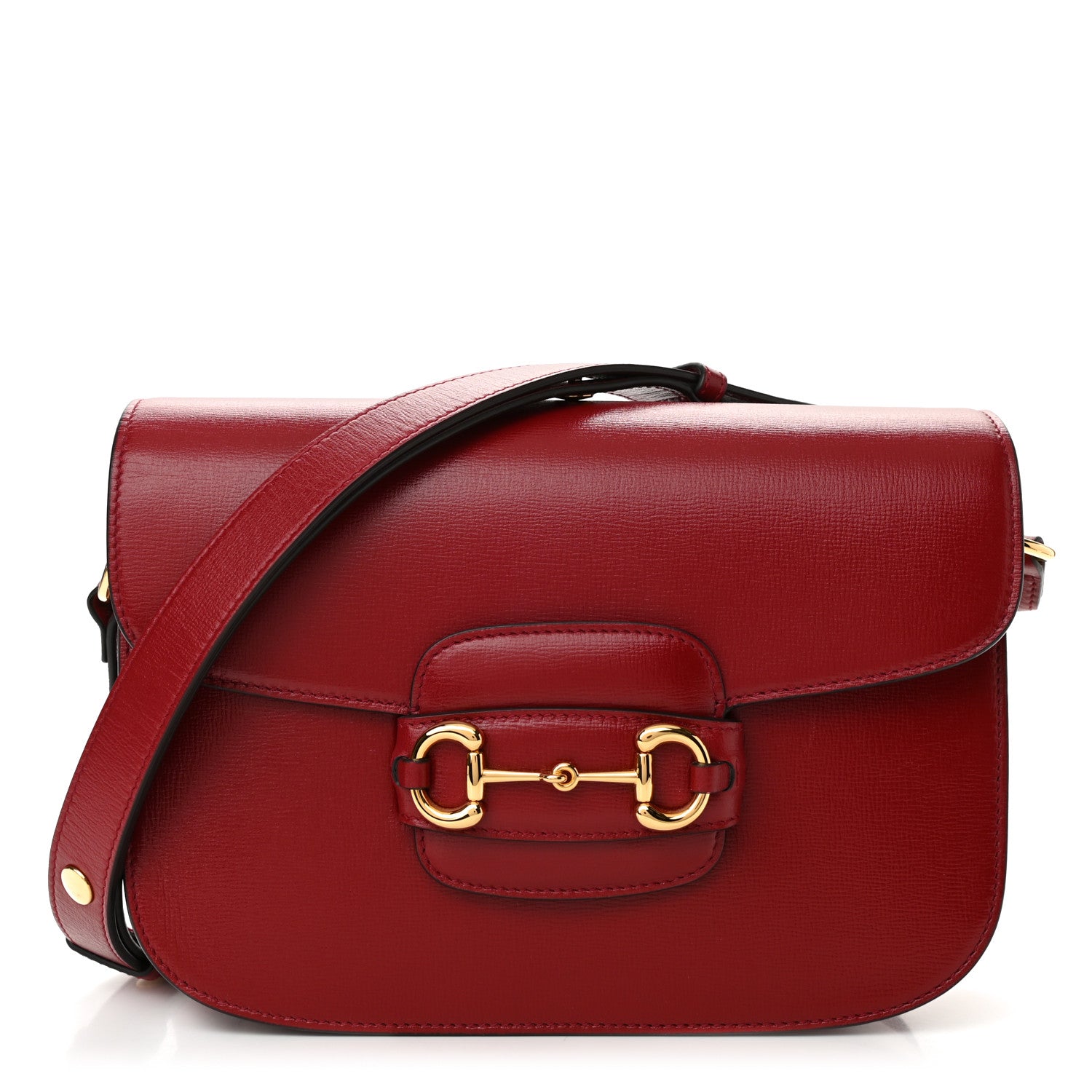 Gucci Azalea Calfskin Horsebit 1955 Shoulder Bag New Cherry Red 1 of 11
