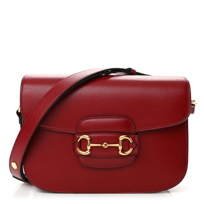 Gucci Azalea Calfskin Horsebit 1955 Shoulder Bag New Cherry Red 1 of 11