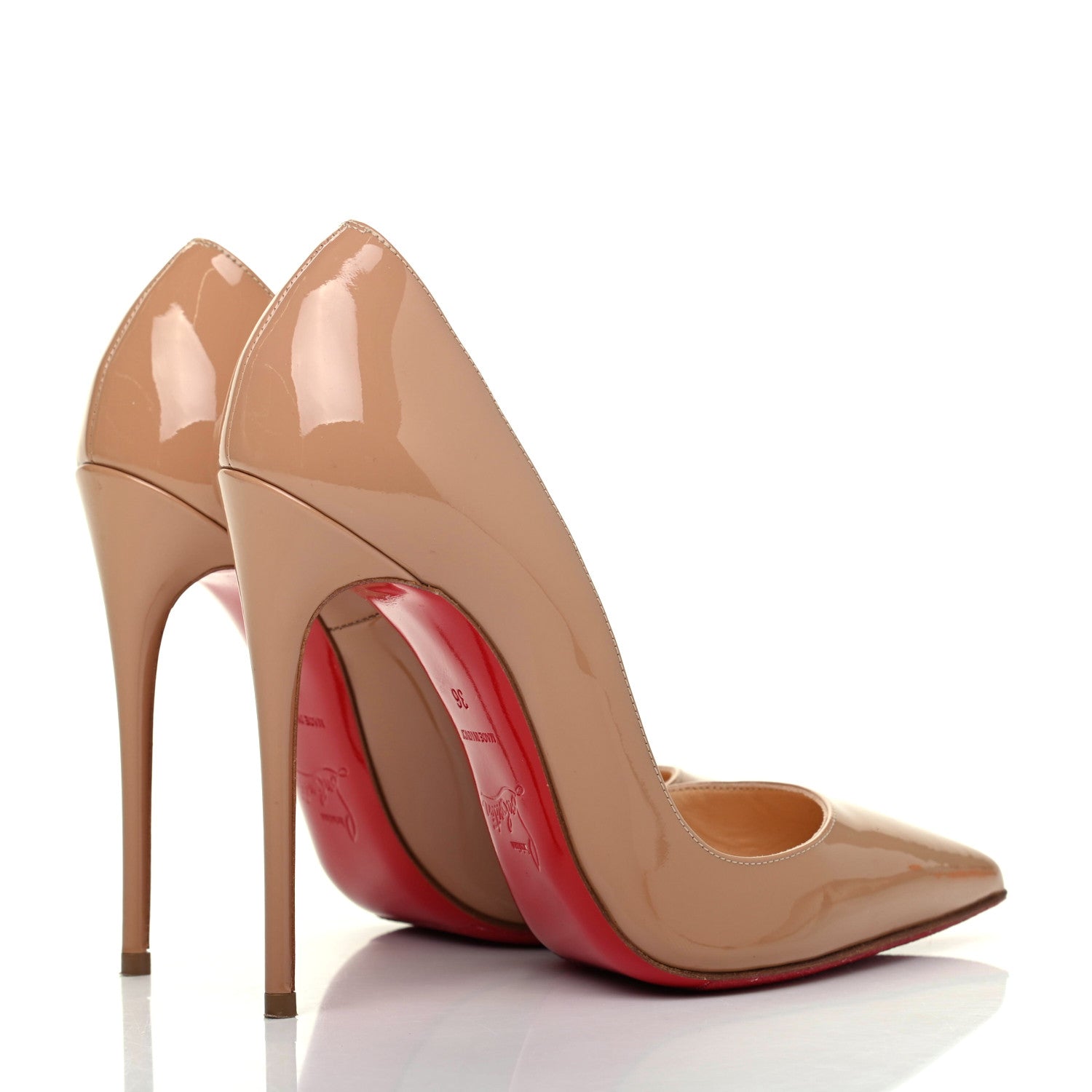 Christian Louboutin Patent So Kate 120 Pumps 36 Nude 4 of 9
