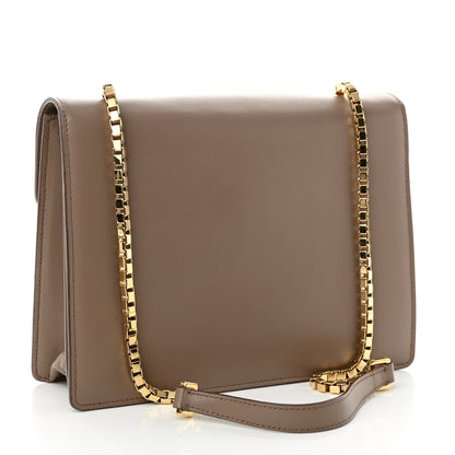 Salvatore Ferragamo Calfskin Thalia Flap Shoulder Bag Light Brown 3 of 9