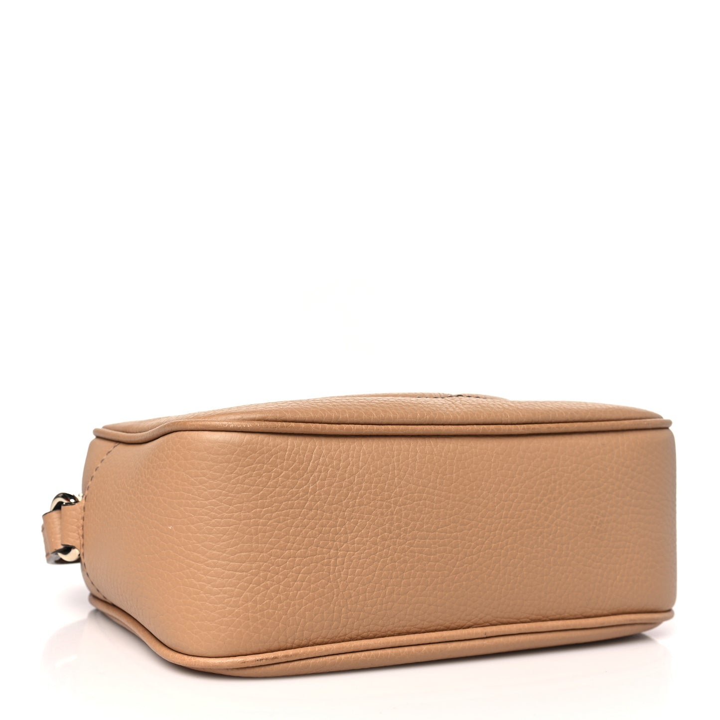 Pebbled Calfskin Small Soho Disco Bag Camelia