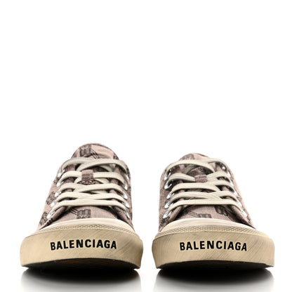 Balenciaga Jacquard BB Monogram Distressed Womens Paris Low Top Sneakers 36 Dark Mink Grey Brown 2 of 8