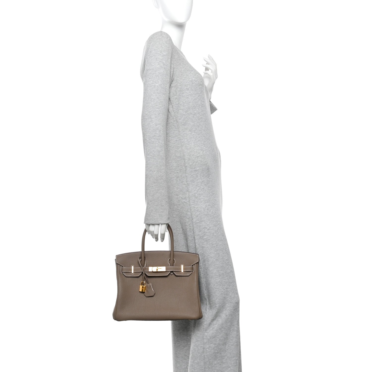 Hermes Togo Birkin 30 Etoupe 2 of 10