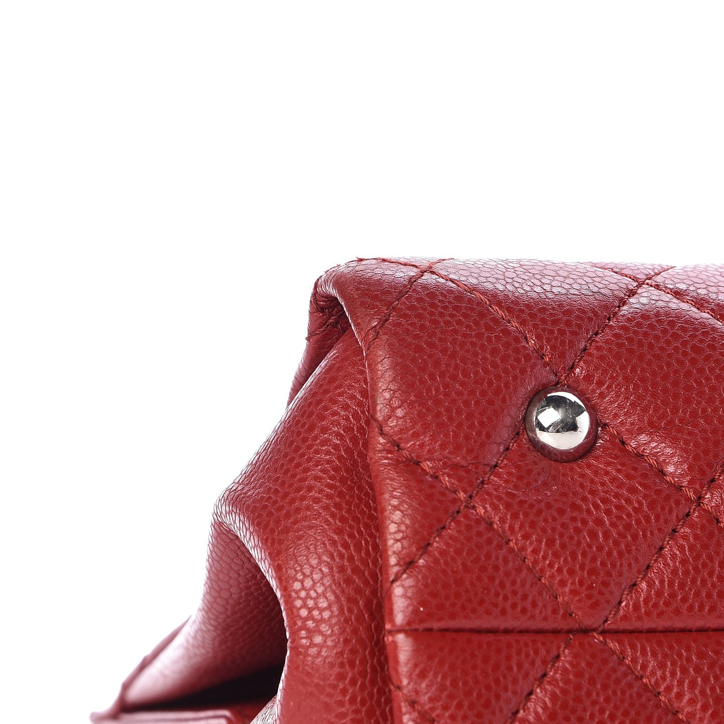Caviar Quilted Timeless CC Shopping Tote Red
