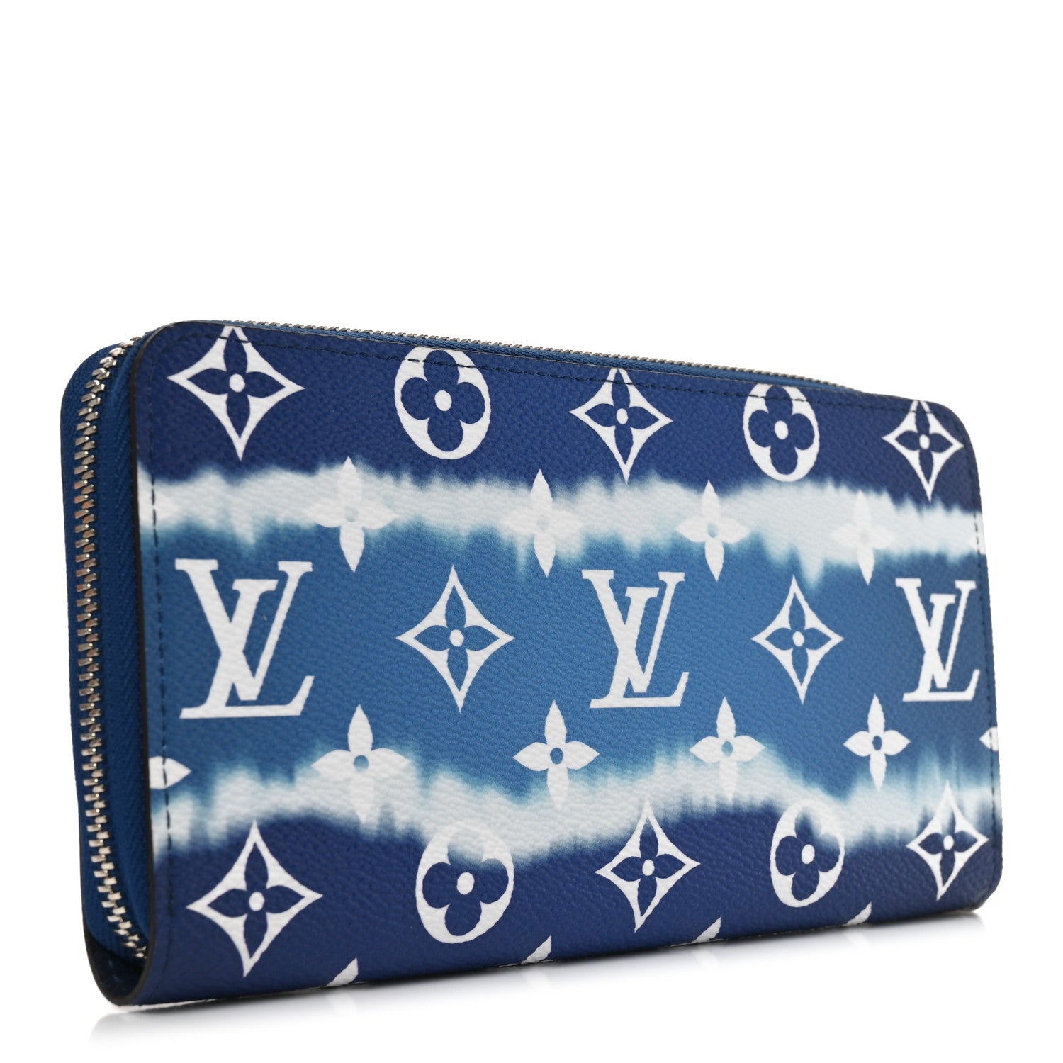 Louis Vuitton Monogram Escale Zippy Wallet Blue Blue 3 of 7