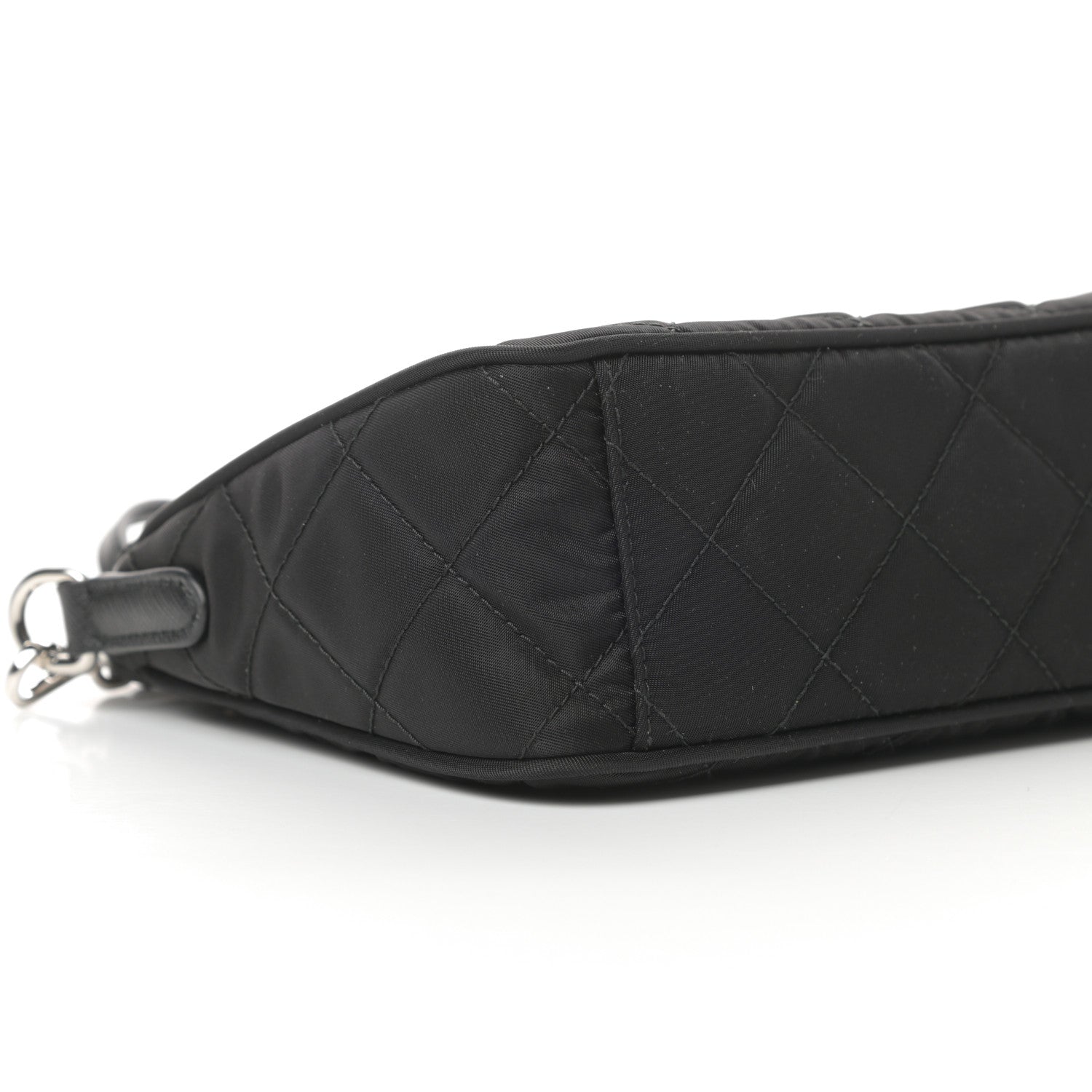 Prada Nylon Tessuto Impuntu Quilted Crossbody Bag Black 10 of 11