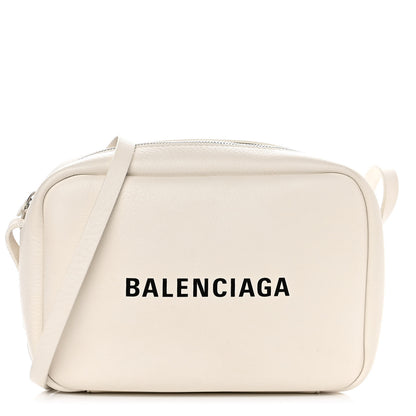 Balenciaga Calfskin Logo S Everyday Camera Bag White 1 of 18