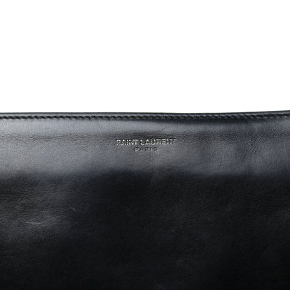 Saint Laurent Calfskin Classic Zip Around Continental Wallet Black 6 of 8