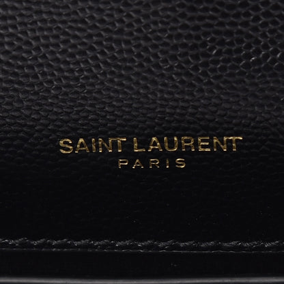 Saint Laurent Grain De Poudre Small Monogram Kate Satchel Black 8 of 10