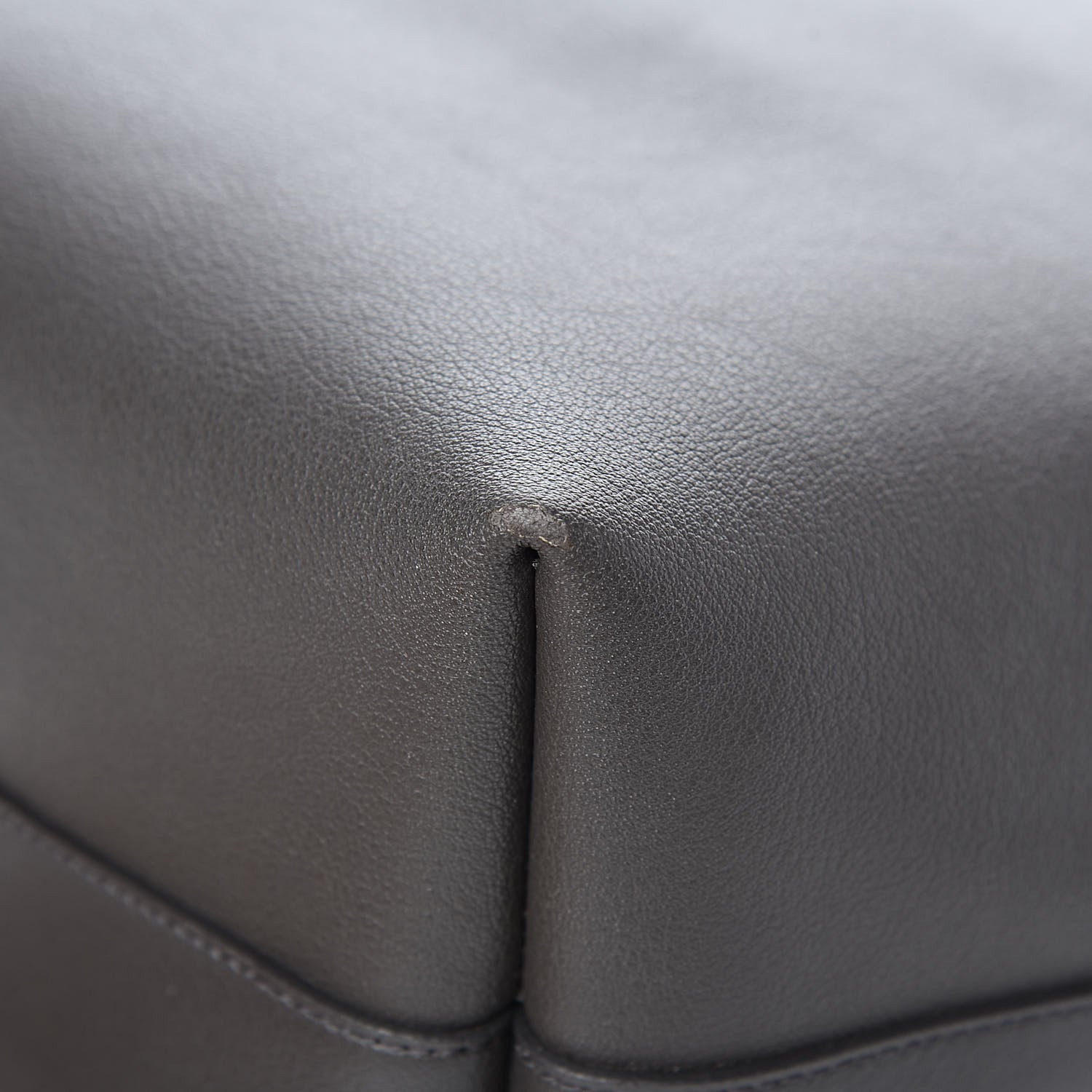 Saint Laurent Calfskin Large Shopping Tote Dark Grey 17 of 17