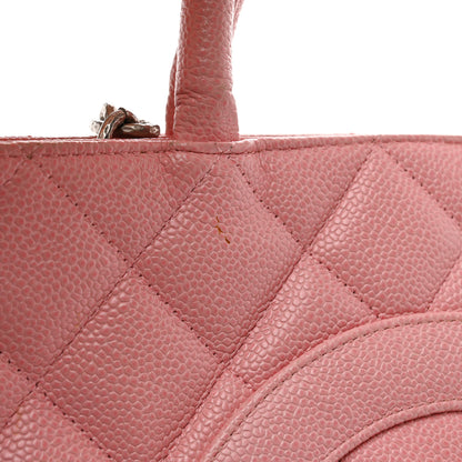 Chanel Caviar Quilted Medallion Tote Light Pink 13 of 15