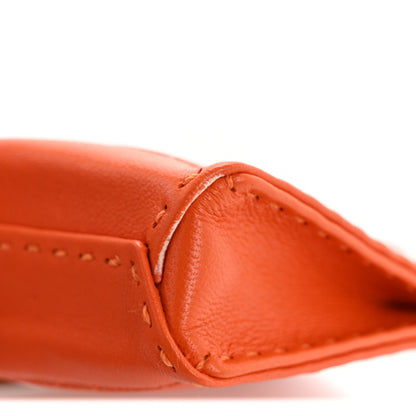 Hermes Milo Lambskin Swift Shopping Bag Charm Feu Gold 12 of 14