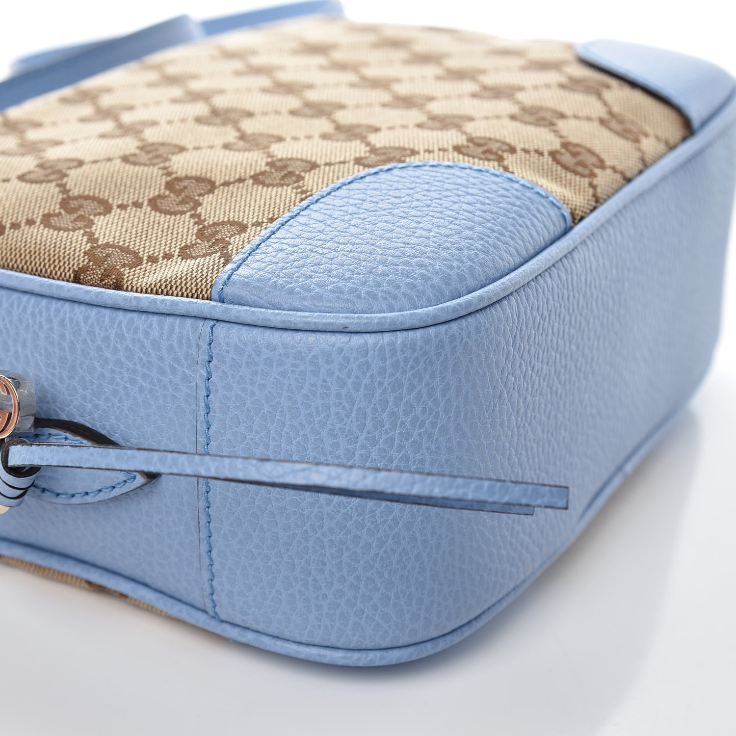Gucci Monogram Mini Bree Messenger Bag Beige Mineral Blue 8 of 9
