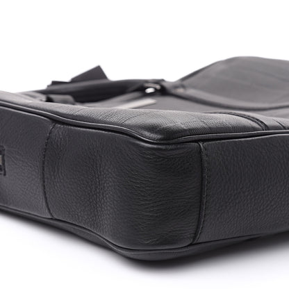 Burberry Heritage Grain Check Embossed Briefcase Black 8 of 10