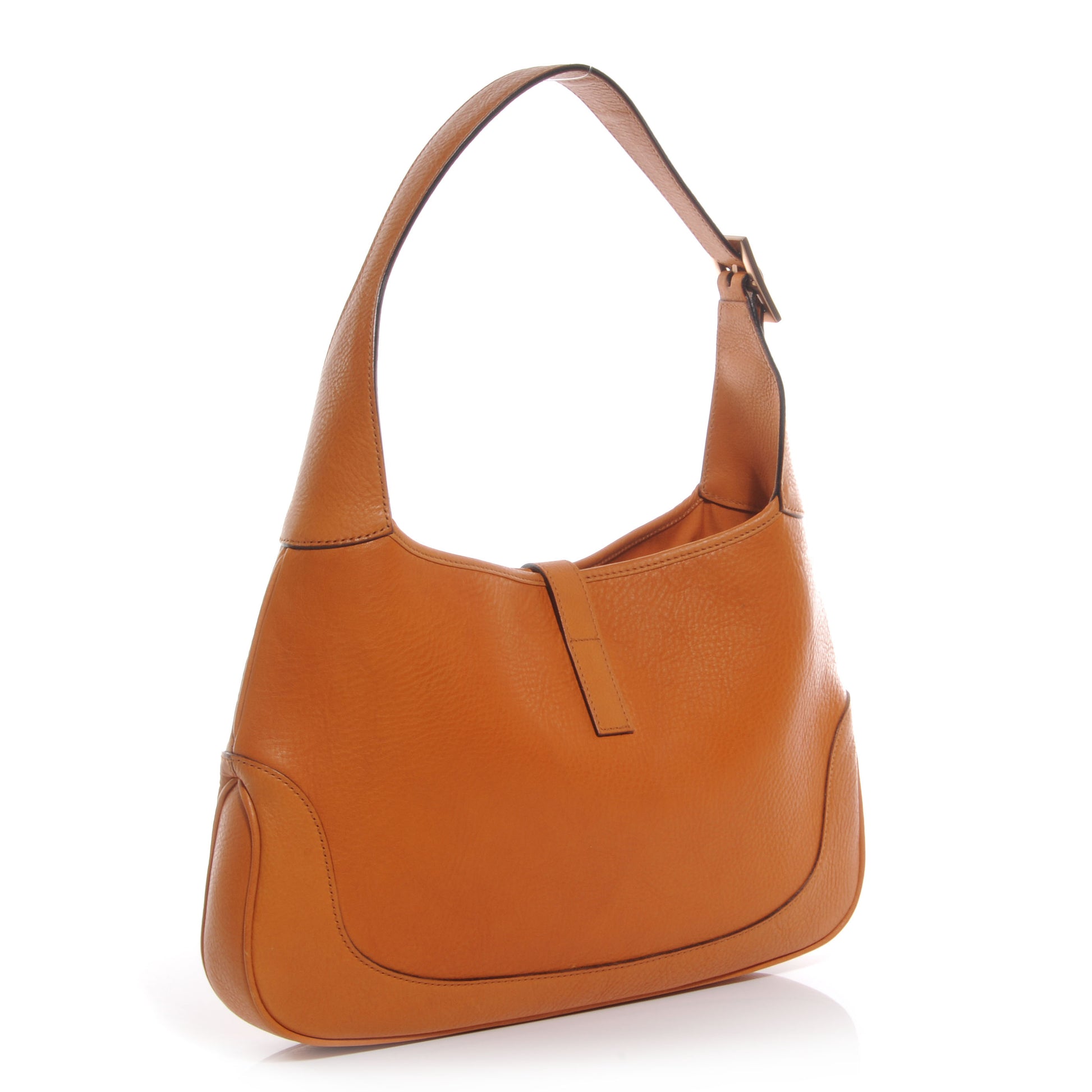Gucci Leather Jackie O Hobo Orange 3 of 8
