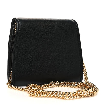 Gucci Roxy Calfskin Medium Blondie Chain Wallet Black 3 of 11
