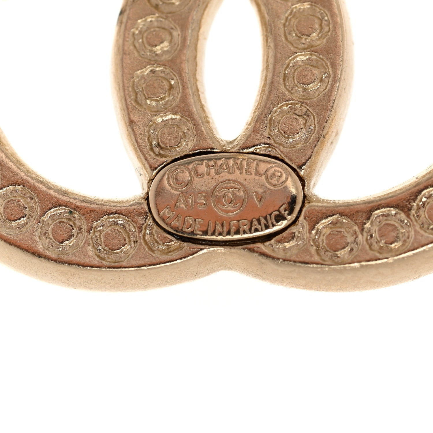 Chanel Crystal CC Earrings Gold 4 of 5
