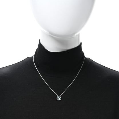 David Yurman Sterling Silver Blue Topaz 8mm Chatelaine Pendant Necklace 3 of 4