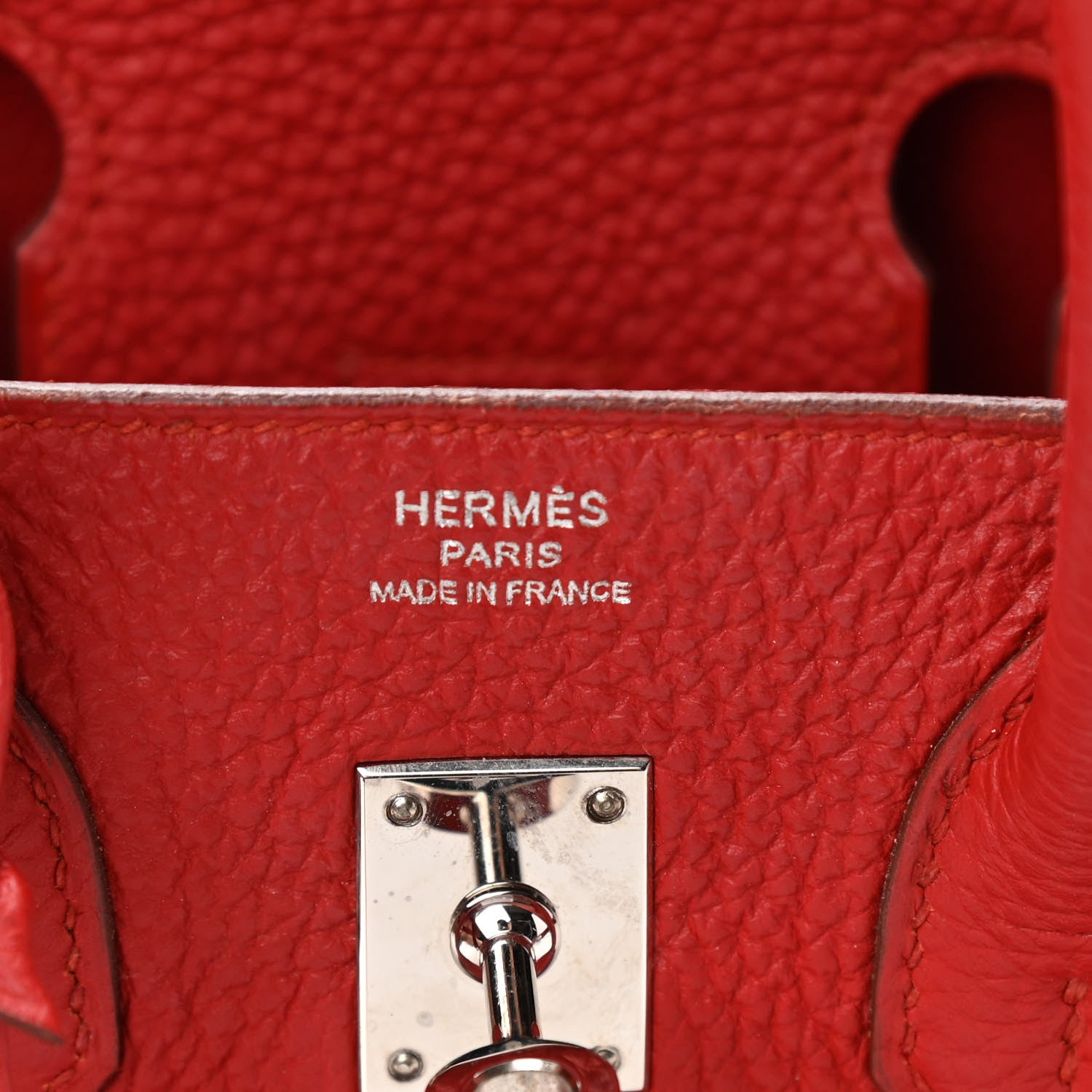 Hermes Togo Birkin 25 Rouge Garance 6 of 17