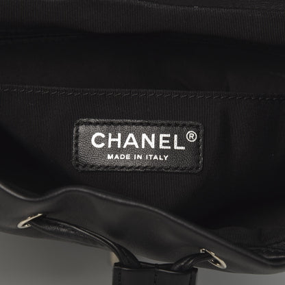 Chanel Calfskin Chevron Quilted Large Urban Spirit Backpack Black 5 of 10